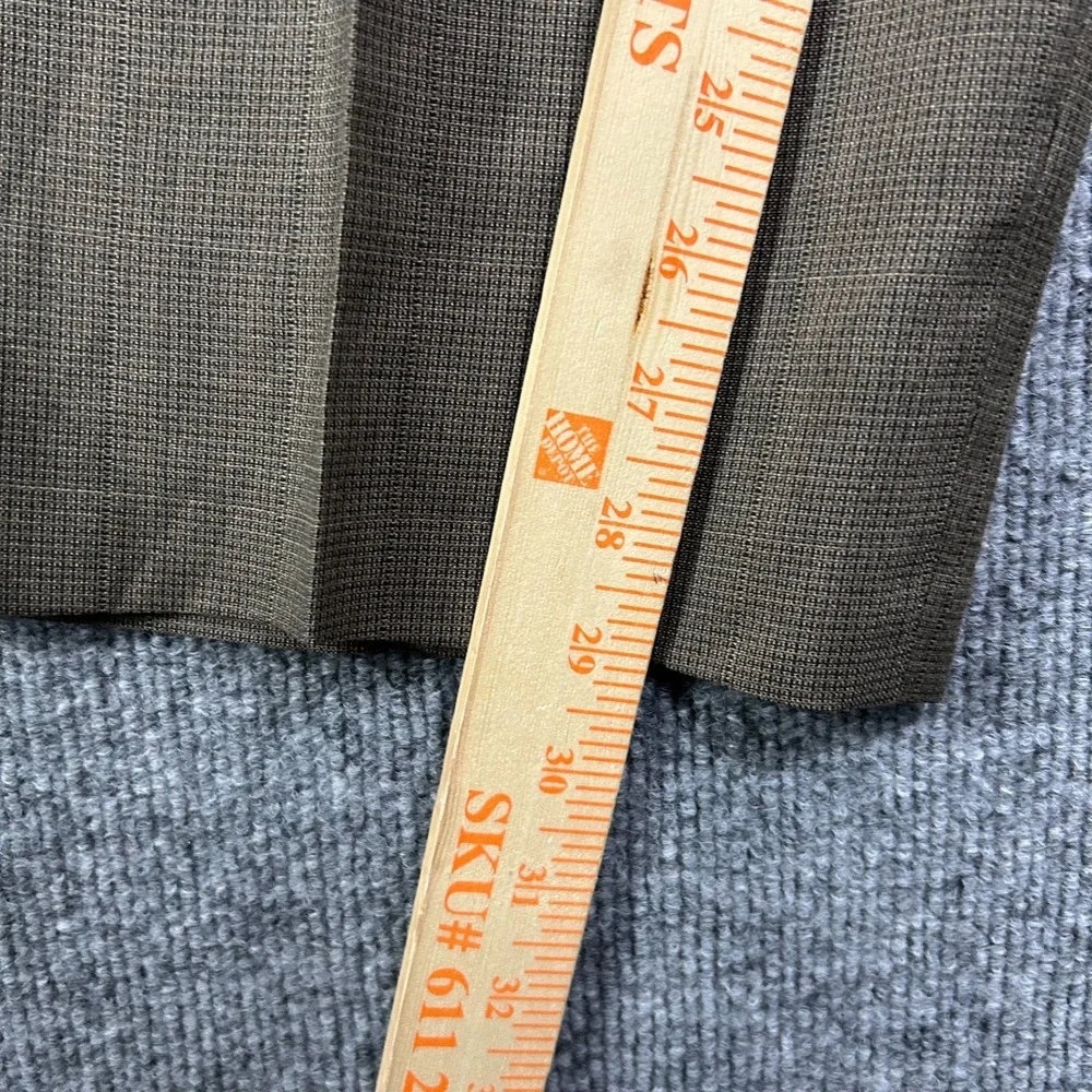 Vintage Men's Pleated Dress Pants Brown Mid‎ Rise Slash Pockets Classic - 40x29